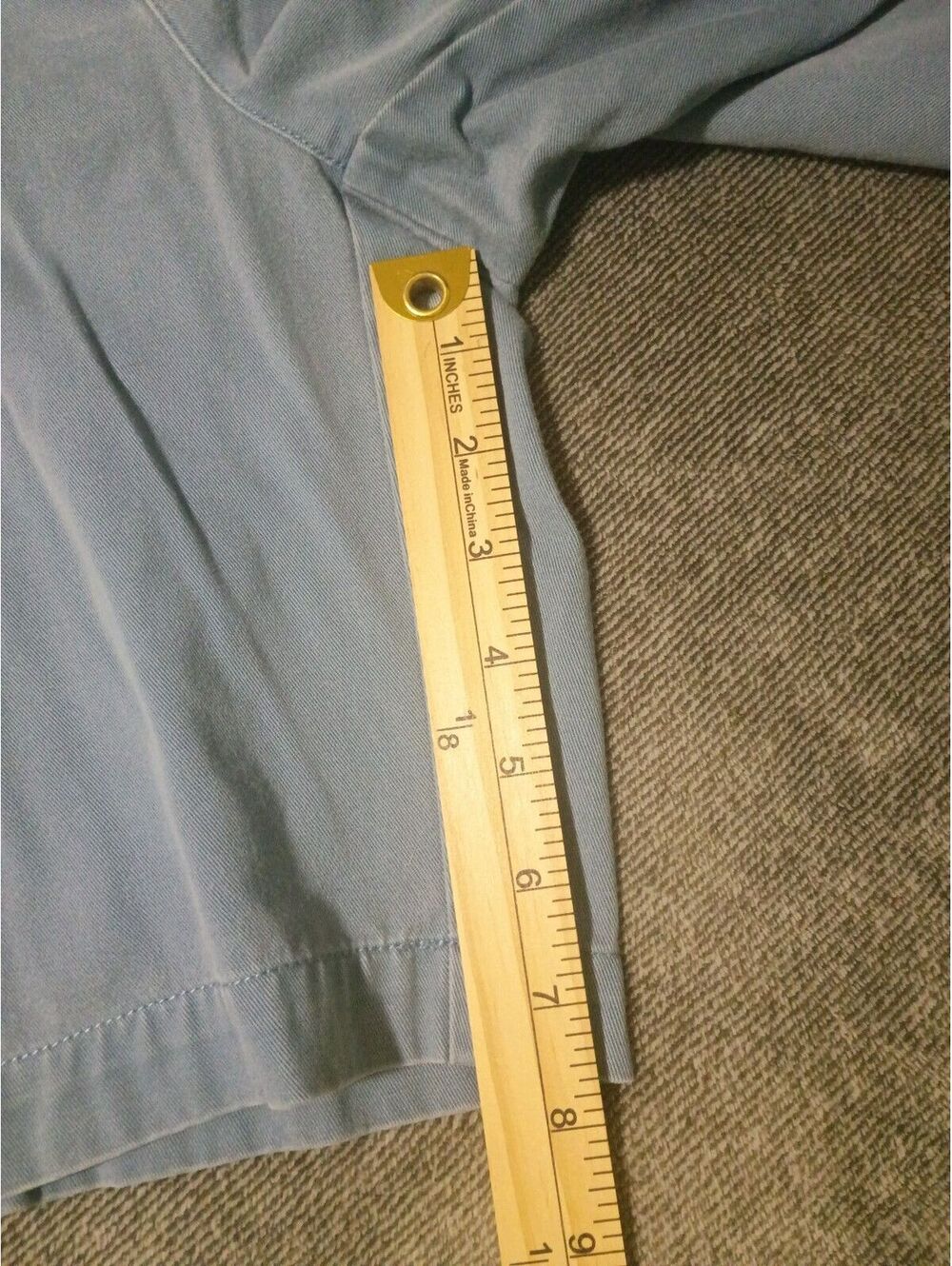 Vintage 90's Polo by Ralph Lauren Tyler Short Light Blue Cotton Shorts Size 36 - Picture 6 of 7